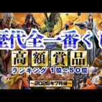 神回爆誕ッ！～ついに歴史が動く～【歴代全一番くじ高額賞品ランキング】〜2026年７月編〜