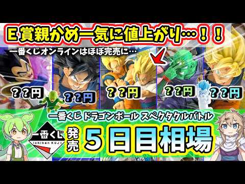 【5日目相場】一番くじ ドラゴンボール スペクタクルバトル フィギュア  相場