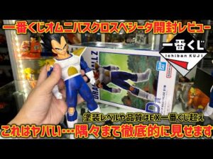 【最新一番くじレビュー】これは必ず手に入れて欲しい！最高すぎる名作が誕生　ドラゴンボール　オムニバスクロス　D賞ベジータ　開封レビュー　ラストワン　セル　孫悟空　フリーザ  ダイマ　鳥山明