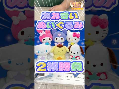 毎日一番くじ492日目サンリオキャラクター大賞くじは特大ぬいぐるみが可愛いし並べ方のクセがすごい‼️#shorts #一番くじ #サンリオ