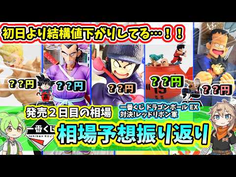 【２日目相場】一番くじ ドラゴンボール EX 対決!レッドリボン軍  相場 フィギュア 相場 相場予想振り返り