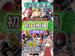 【初日相場】一番くじ NARUTO ナルト  疾風伝 風影奪還編 フィギュア 相場  暁