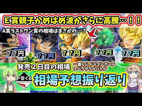 【2日目相場】一番くじ ドラゴンボール スペクタクルバトル フィギュア  相場 相場予想振り返り