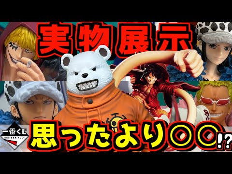 【実物展示】一番くじ発売前夜にクオリティーチェック‼︎ ワンピース The Unbreakable Law ONE PIECE CARD GAME ロー ドフラミンゴ コラソン ベポ ラストワン賞
